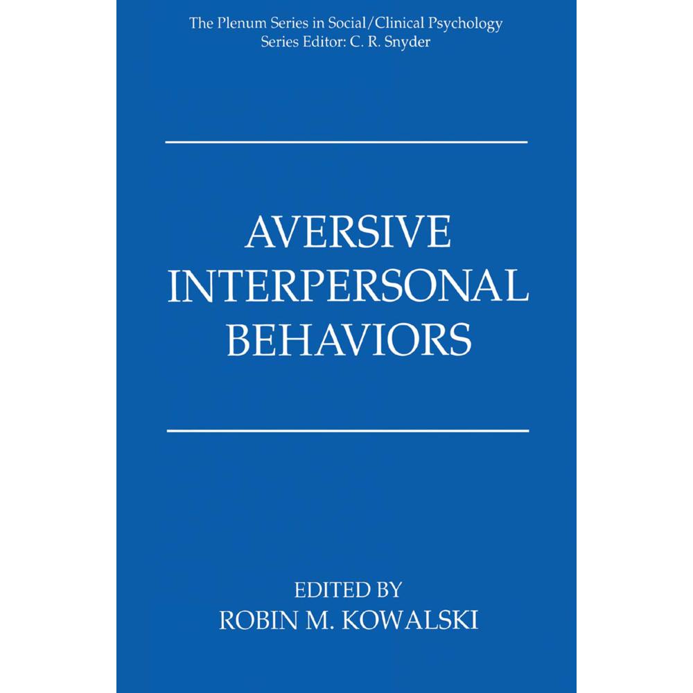 Aversive Interpersonal Behaviors, Fachbücher
