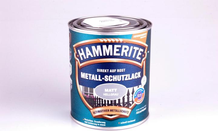 Produktbild Hammerite Metall-Schutzlack Hellgrau Matt (750 ml, Hellgrau)