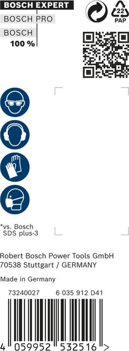 Productafbeelding Bosch Professional Zubehör Expert SDS plus-7X hamerboor, 5 x 50 x 115 mm, 30-delig. (5 millimeter)