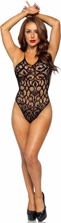 Produktbild Leg Avenue Seamless Scroll Lace Teddy - Schwarz (One Size)