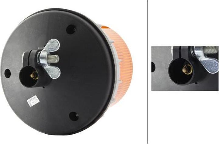 Image du produit Hella Feux rotatifs à éclats K-LED 1.2 Embout Ror jaune