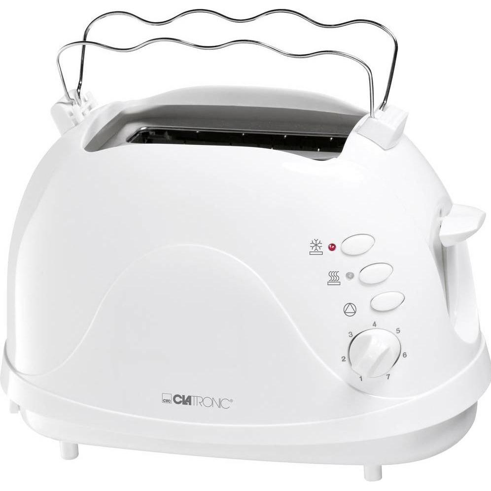 Clatronic TA 3565 2 Scheibe(n), Toaster, Weiss