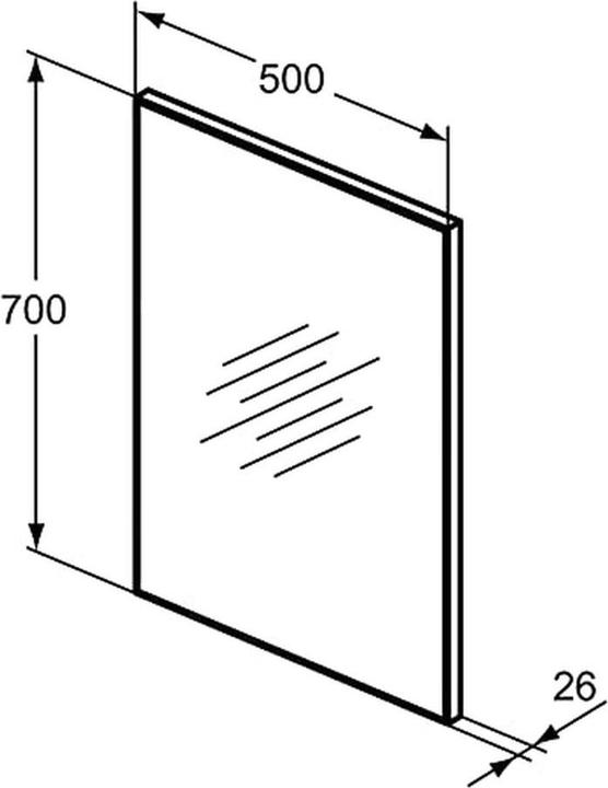 Actual product image Ideal Standard Bathroom Mirror&Light 50 x 70cm (50 x 70 cm)
