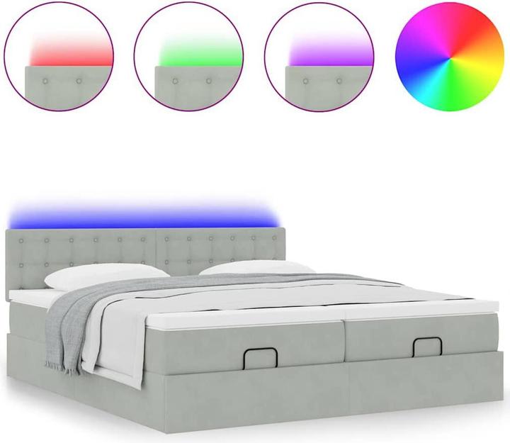Produktbild vidaXL Ottoman-Bett (200 x 200 cm)