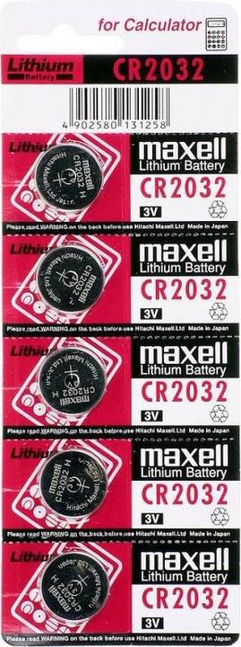 Actual product image Maxell Electronics CR2032 (5 pcs., CR2032, 220 mAh)