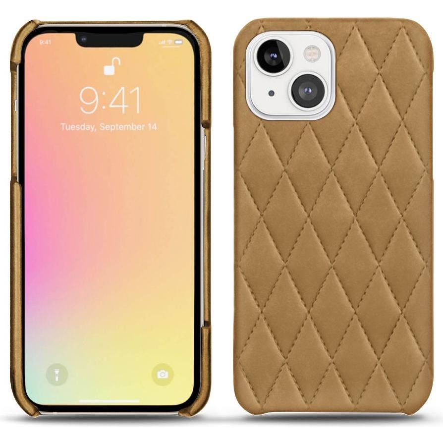 Noreve Lederschutzhülle (Apple iPhone 13), Smartphone Hülle, Braun