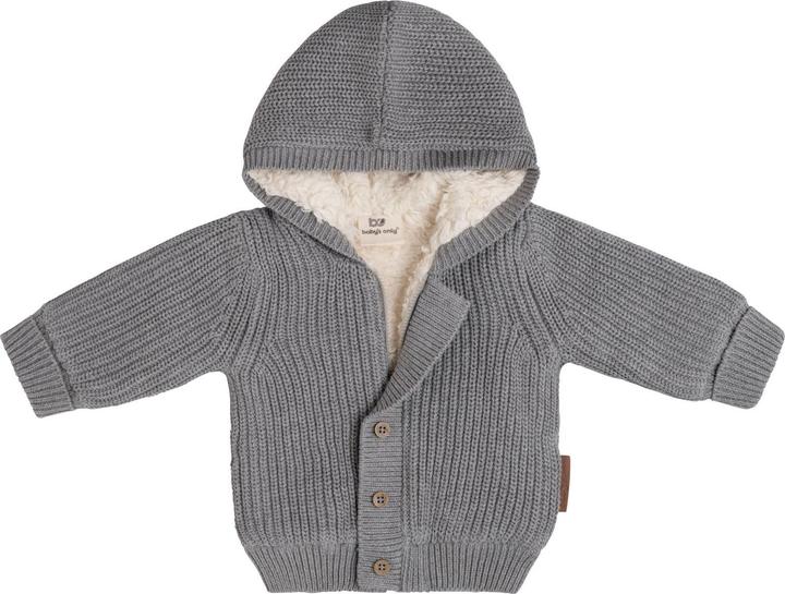 Produktbild Baby's only Kapuzenjacke teddyfutter Soul grau - 68 (68)