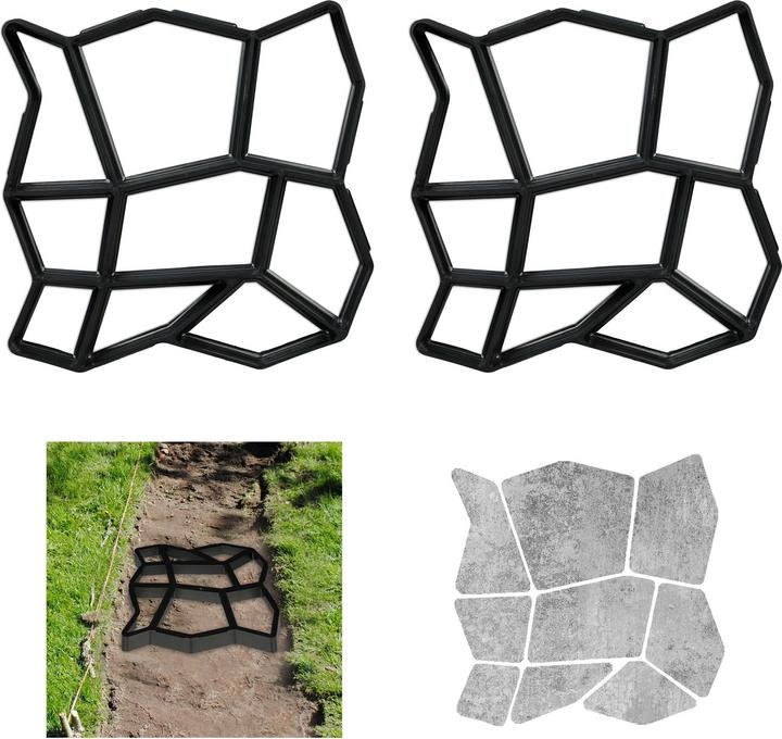 Immagine prodotto Relaxdays 2x forma della passerella (32 x 32 x 4 cm)