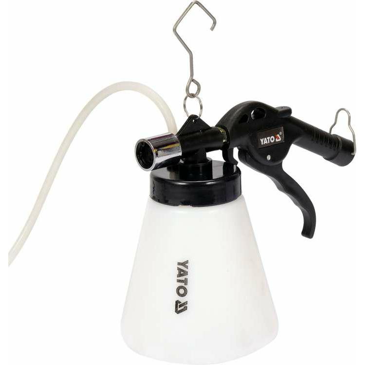 Yato, Fahrzeug Werkzeug, Profi Druckluft Bremsenentlüftungsgerät, 1 Liter Nachfüllflasche, 4 Adapter (21-30, 24-32, 28-3