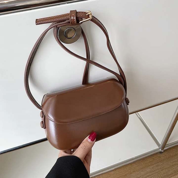 Only-Bags.Store Klappe Crossbody Taschen Mini PU Leder Schultertaschen und Handtaschen Telefon Einfache feste