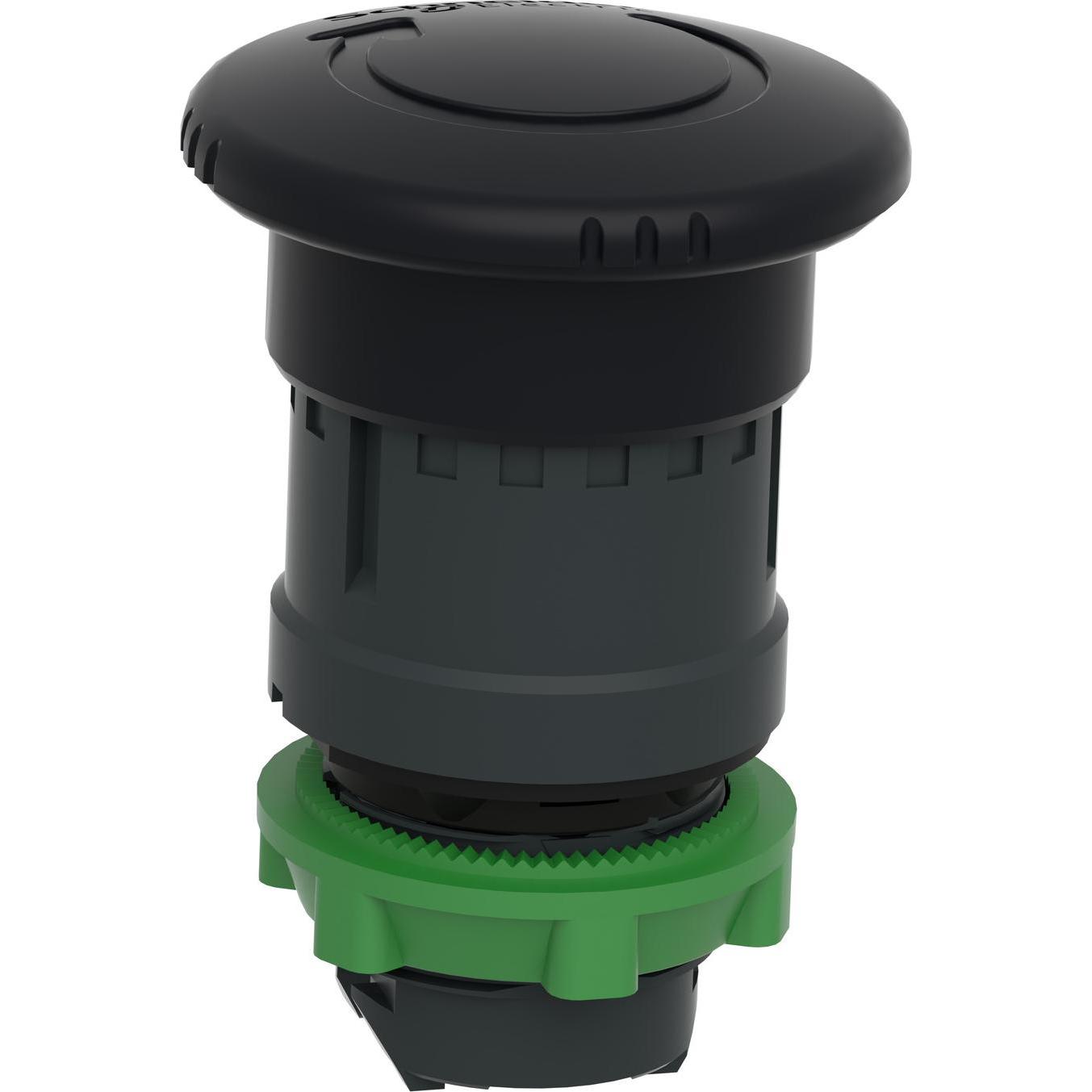 Schneider Electric Testa del pulsante ZB5AS52, Pulsante + Interruttore, Nero