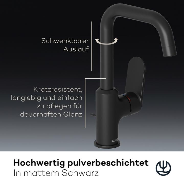 Image du produit Kludi X1 Mitigeur de lavabo avec commande latérale, avec vidage