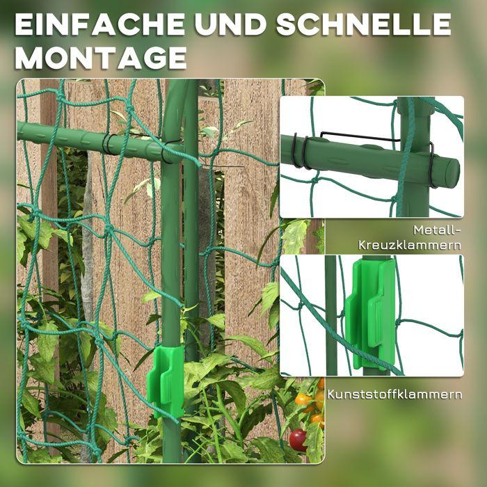 Immagine prodotto Swisshandel24 Traliccio, traliccio regolabile, con rete, per giardino, balcone, acciaio, verde, 43 x 182 x 183 cm (182 cm, 43 cm)