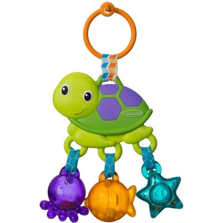 Infantino Mehrfarbig Babyrassel, Skildpadderangle