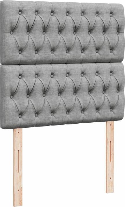 Produktbild vidaXL Bo x springbett mit Matratze 100 x 200 cm Stoff (100 x 200 cm)