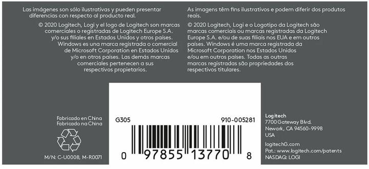 Image du produit Logitech G G305 Lightspeed (Sans fil)