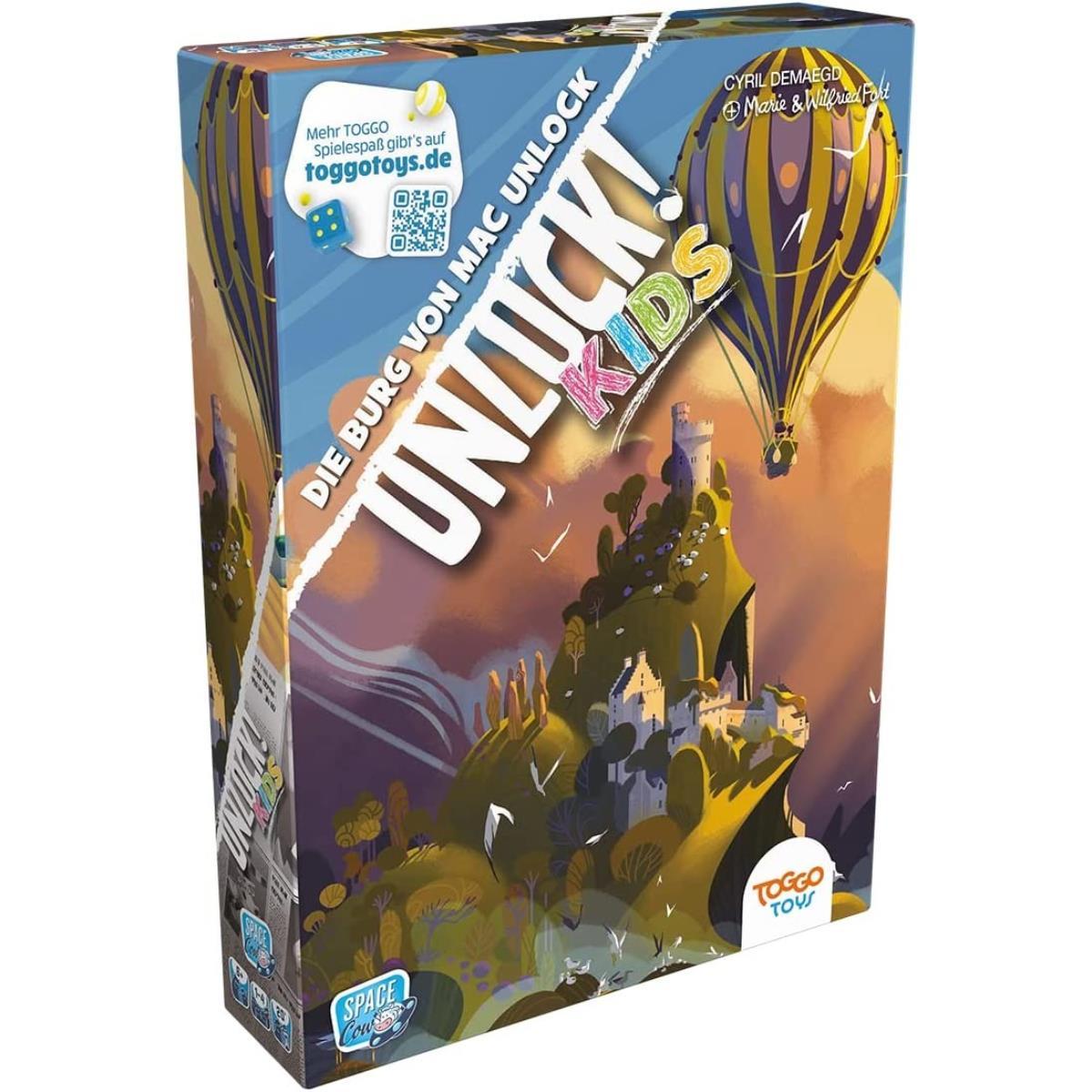 Asmodée SCOD0081 - Unlock! Kids Die Burg von Mac Unlock (Einzelszenario), Kartenspiel, ab 6 Jahren (DE) (Deutsch)