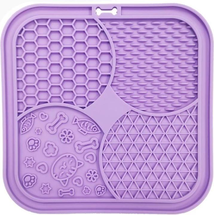 Nordic Paws Lickmat for Cat - Lily - Purple - 20x20cm