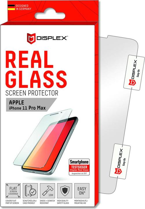 Produktbild Displex Real Glass, 2D Panzerglas (1 Stück, Apple iPhone 11 Pro Max, Apple iPhone XS Max)