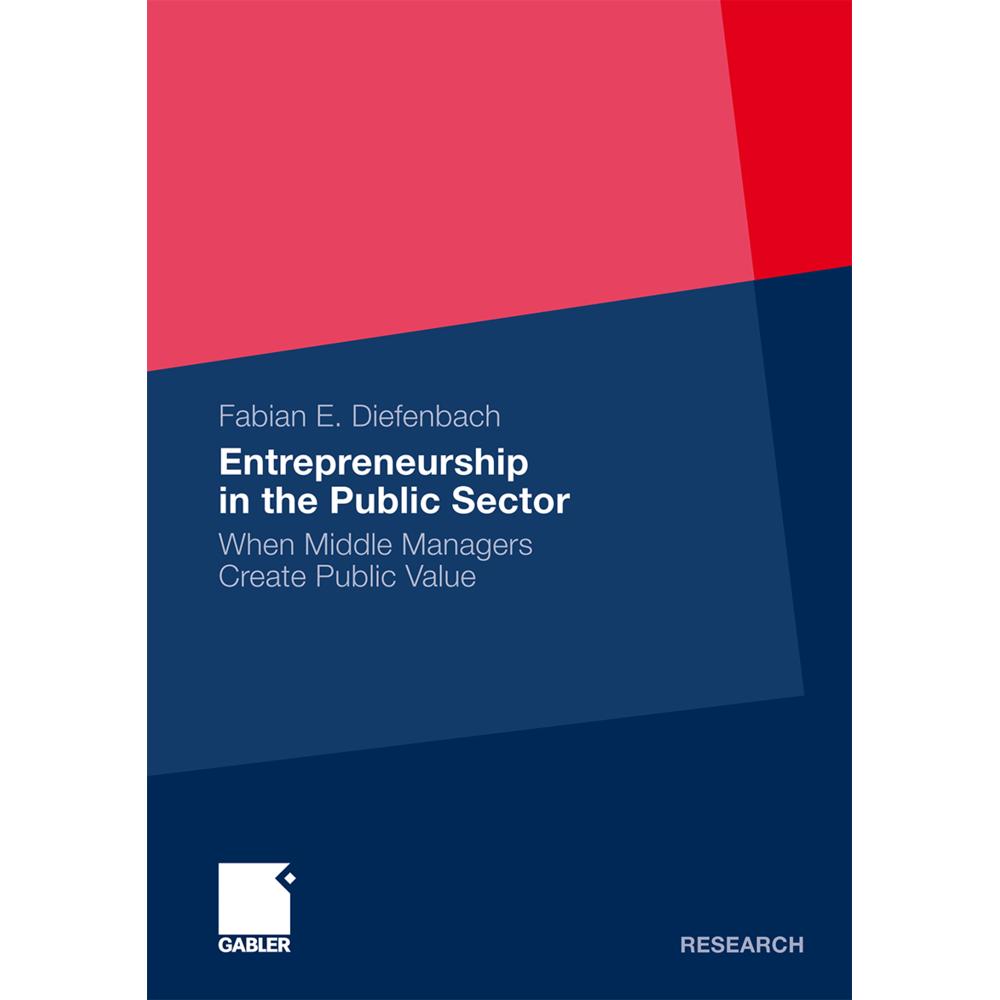 Entrepreneurship in the Public Sector, Fachbücher