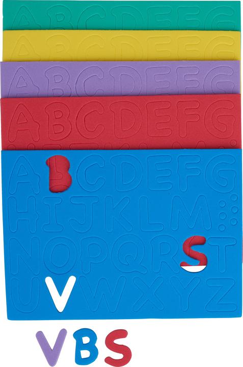 Produktbild Folia Moosgummi-Stanzteile Buchstaben