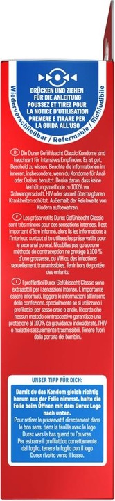 Produktbild Durex Gefühlsecht Classic (8 Stk.)
