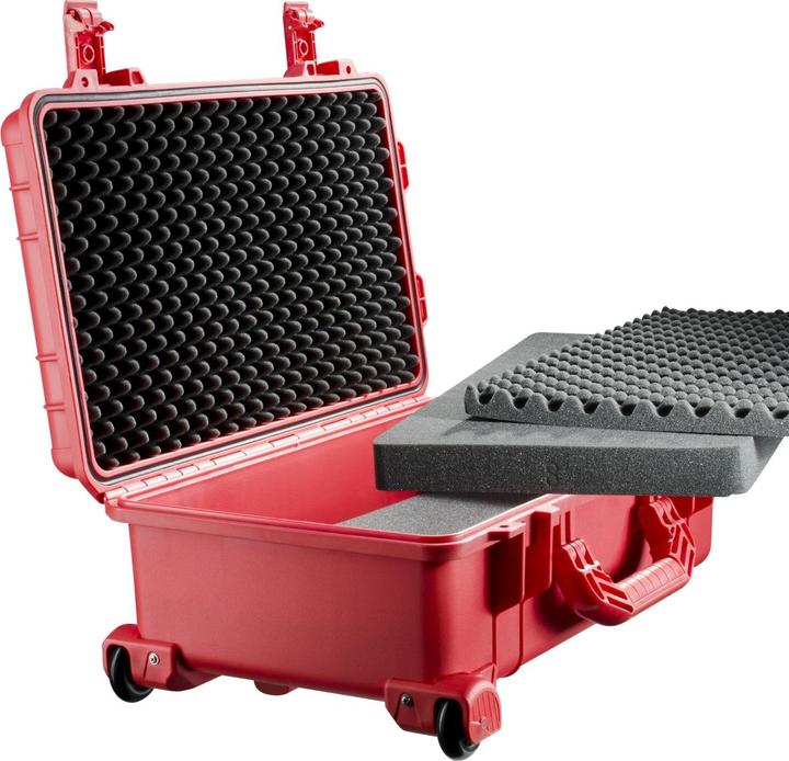 Actual product image mantona Outdoor protective trolley, red Trolley inner dimension (W x H x D)=30 (Camera accessory bag, 0.30 l)