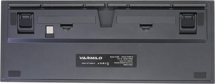 Actual product image Varmilo Cliff Ink Rhyme VCS88 (CH, Cable, Wireless)