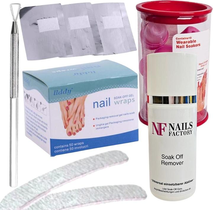 Produktbild Nails Factory Shellac Remover Set (Nagelstyling Set)