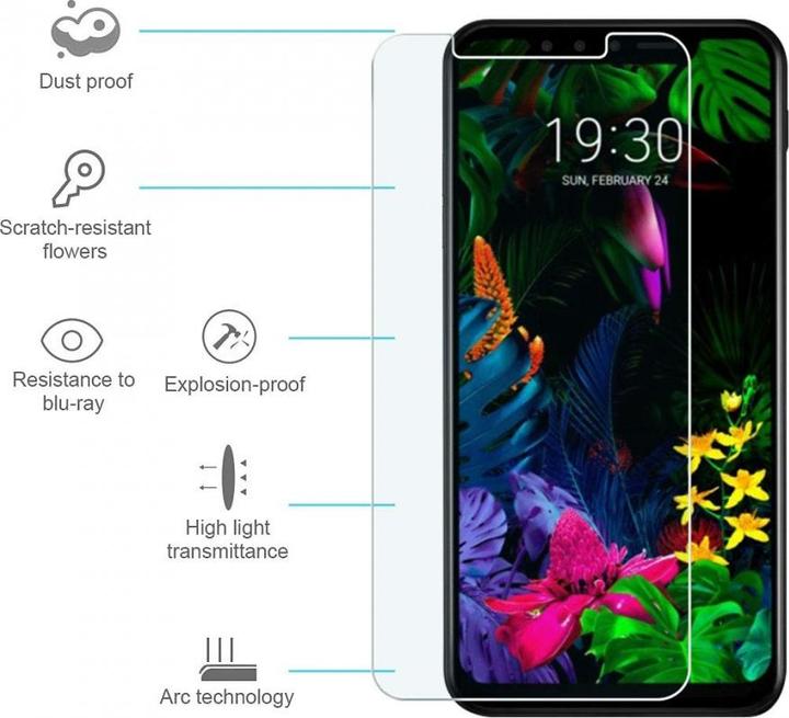 Actual product image Screenguard LG G8S ThinQ bulletproof glass protective film Case Friendly Design (1 Piece, G8s ThinQ)