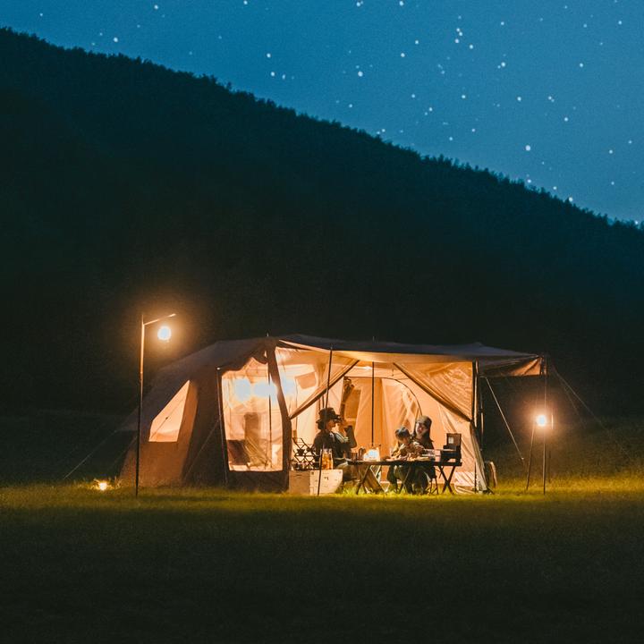 Produktbild Naturehike Village 13 ridge automatic tent brown-Tiblack (Aufblasbares Zelt)