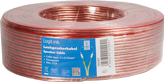 Actual product image LogiLink CA Speaker cable (50 m, 0.75 mm²)