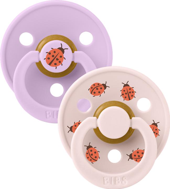 Produktbild Bibs - Pacifier Studio Colour 2 PACK Ladybug Latex - Violet Sky - Size 2 (2x, 6 - 12 Monate)