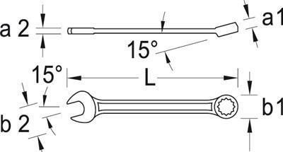 Produktbild Gedore 7 7 Ring-Maulschlüssel UD-Profil 7 mm (7 mm)