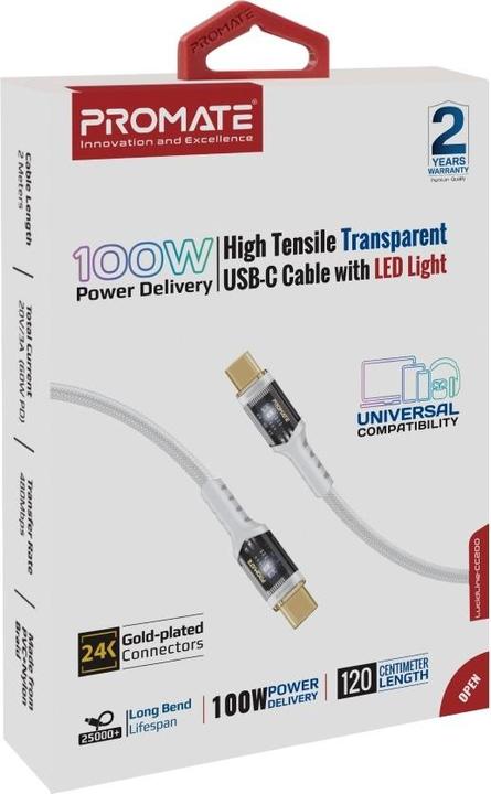 Actual product image ProMate USB C — USB C (2 m, USB 2.0, 100 W)