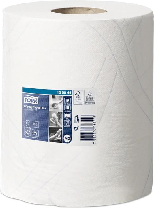 Produktbild Tork Mehrzweck-Putzrolle, 2-lagig, weiá, 125 m - stark (6 x)