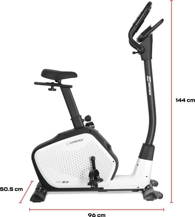 Actual product image Gymstick GB3.0 Exercise bike, white