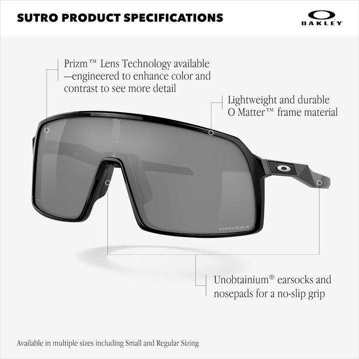 Actual product image Oakley Sutro (Polished white, prizm field)