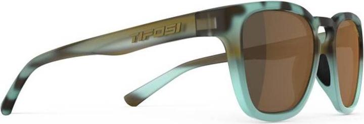 Actual product image MGA Tifosi Grin Mat Blue Tortoise Glasses (1 Glass Brown 17.1% Light Gear, No Mirror) (new) (Blue turtle, Blue)