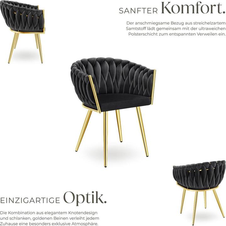 Actual product image tectake Esszimmerstuhl Astano 2er Set