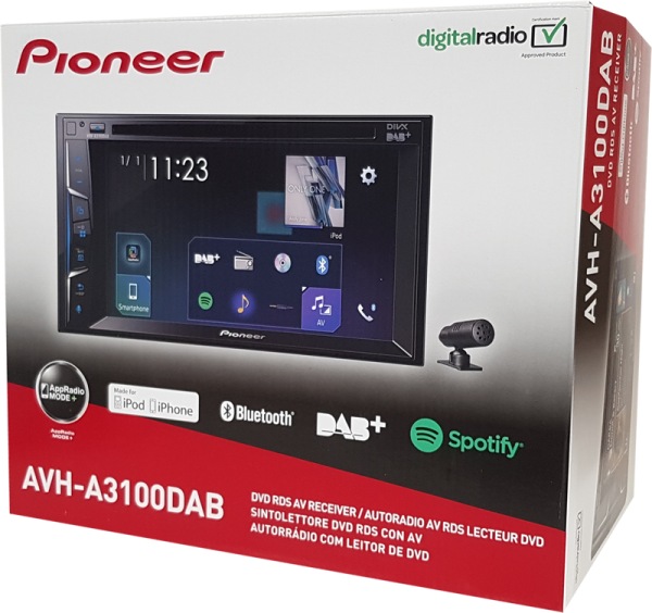 Actual product image Pioneer AVH-A3100DAB