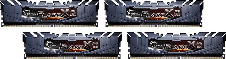Productafbeelding G.Skill Flare X (voor AMD) F4-3200C16Q-32GFX Geheugenmodule GB DDR4 (4 x 8GB, 3200 MHz, DDR4 RAM, DIMM 288 pin)