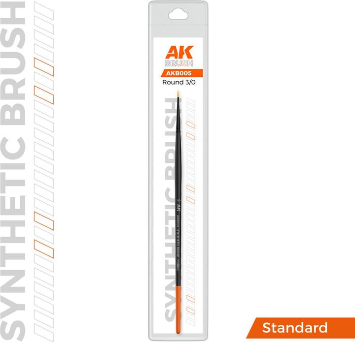 Actual product image AK Interactive AK SYNTHETIC BRUSH - ROUND 3/0