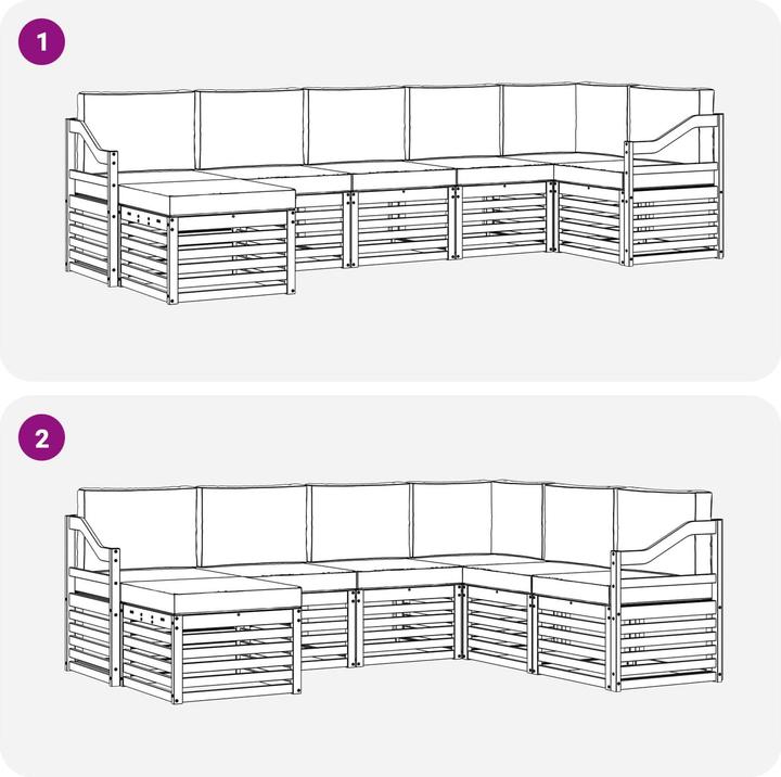 Produktbild vidaXL Outdoor-Sofa