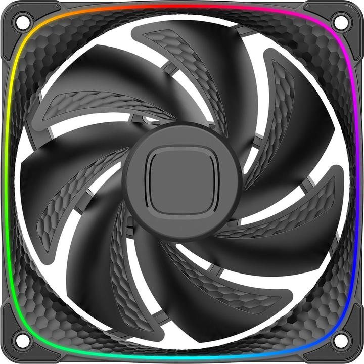 Immagine prodotto Geometric Future Ventola Squama 2503B RGB, confezione da 3 - 120 mm, nera (120 mm, 3 x)