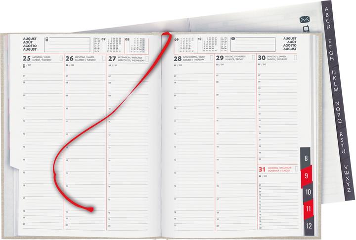 Image du produit Biella Agenda commercial Orario (17.8 x 23.5 cm, 1 semaine / 2 pages)