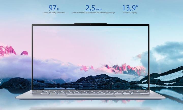 Produktbild ASUS ZenBook S13 UX392FN-AB030T (13.90", 1000 GB, 16 GB, CH, Intel Core i7-8565U)