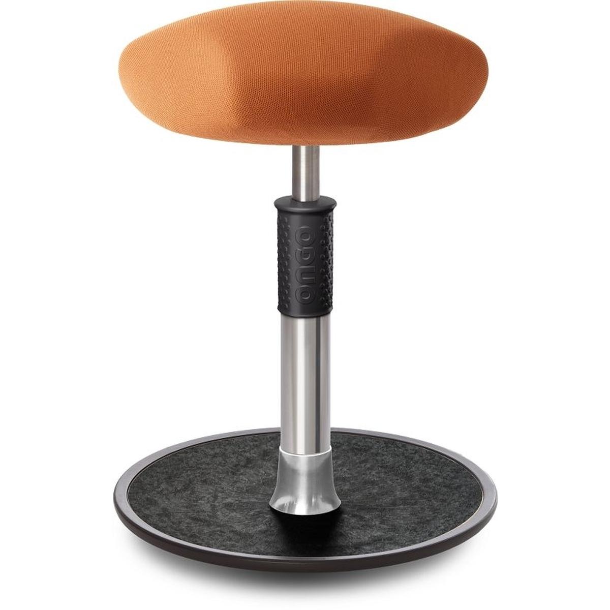 Ongo, Bürostuhl, Sitz- Stehhocker Free Regular Triangel Gestrick Orange chrom /schwarz