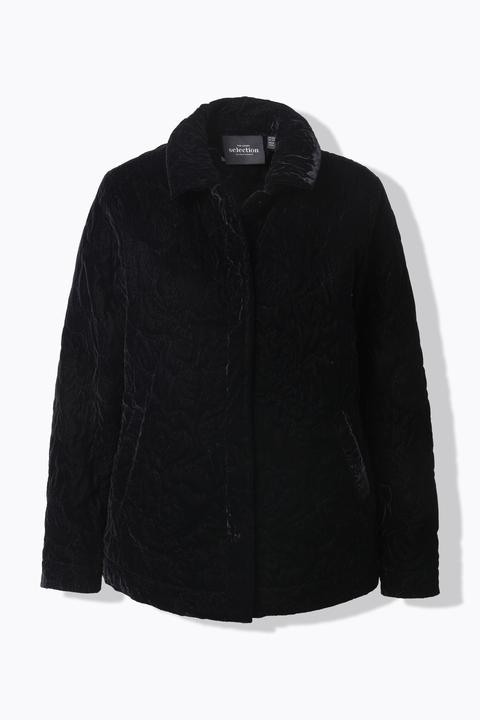 Immagine prodotto Ulla Popken Giacca con ricami, collo da camicia e maniche lunghe (58, 60)