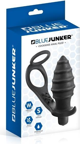 Actual product image Blue Junker Plug anal vibrant et cockring (3.90 cm)
